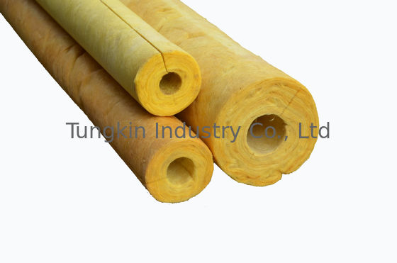 96 kg/m3 Glass Wool Pipe Insulation ， Fiberglass Pipe Insulation