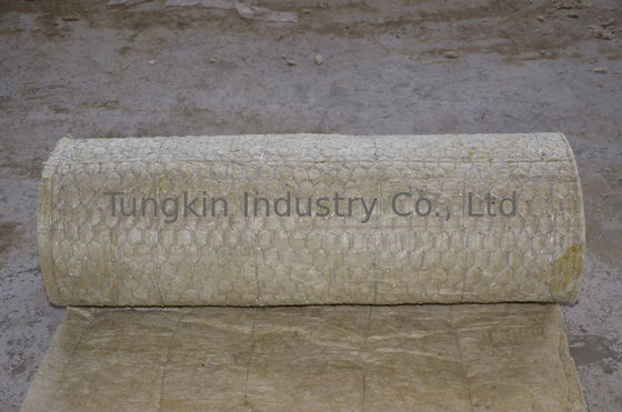 3000 - 7000mm Length stonewool Blanket Insulation , Fireproof Insulation Blanket
