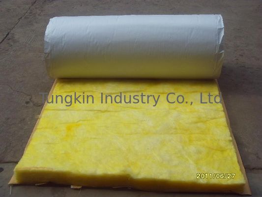 Flexible Fiber Glass Wool Blanket Roof Insulation Materials Sound Absorption