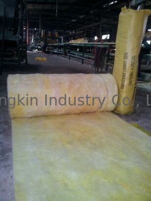 High Density Glass Wool Blanket / Felt , Wall Insulation Material