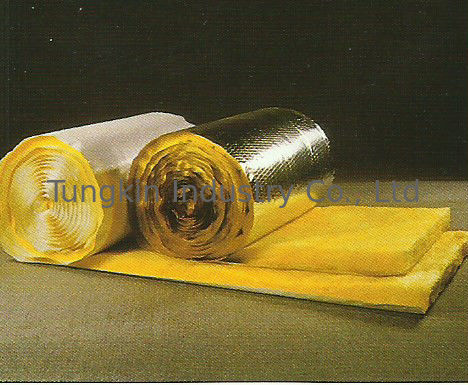 FSK Glass Wool Felt For Duct Wrap , Fiberglass Blanket Insulation