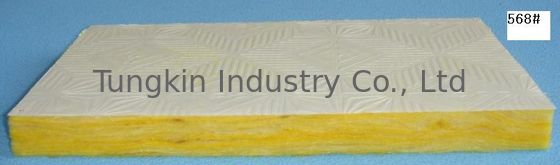 Lightweight Soundproof Glass Wool Ceiling Tiles , Acoustical Ceiling Panels