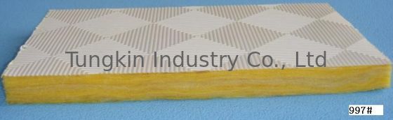 Noise Reduction Glass Wool Ceiling Tiles Residential Fire Resistance