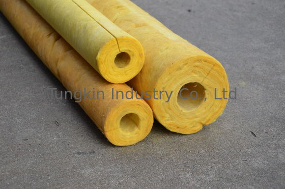 96 kg/m3 Glass Wool Pipe Insulation ， Fiberglass Pipe Insulation
