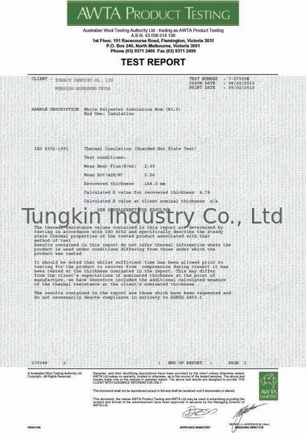 الصين TUNGKIN INDUSTRY Co.Ltd الشهادات